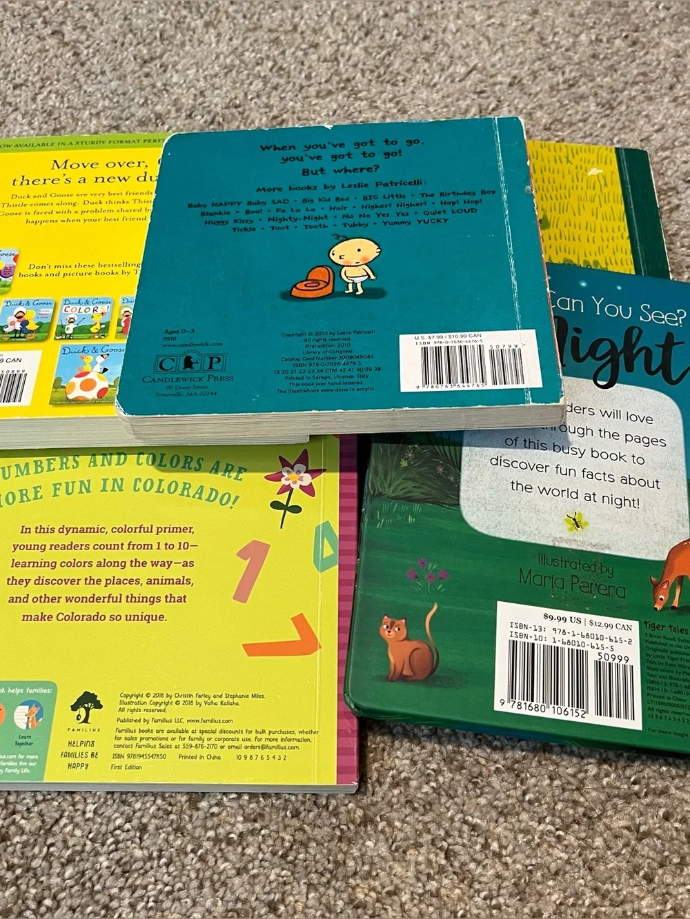 Baby Board Book Bundle Lets Count Anne Green GablesDuck Duck Goose Potty
